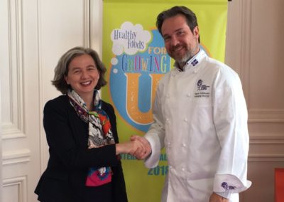 Partnership agreement between Nestle Professional and WorldChefs, with Veronique Cremades-Mathis, Global Head of Foods Nestle
