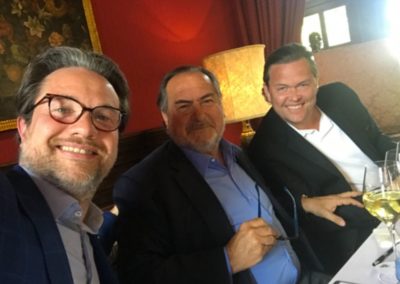 Blind tasting at Saint Cernin in Bergerac, Bordeaux, with celebrity winemaker Michel Rolland and World Best Sommelier Andreas Larson
