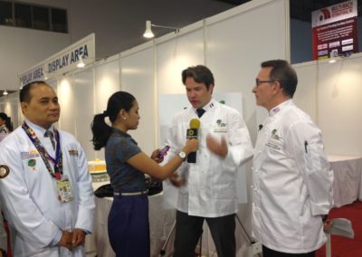In the Philippines, promoting Feed the Planet's program, with Top Chef Masters star Rick Moonen from Las Vegas and Philippine Chefs President James Antolin